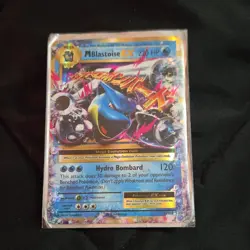 Pokemon M Blastoise EX 22/108 Evolutions Holo Ultra Rare Mega 220 HP - Image 1