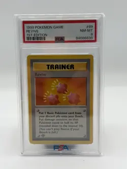 Pokemon TCG Revive Base Set Shadowless 1st Edition PSA 8 89/102 English - Image 1