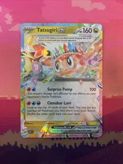 Pokemon Card Tatsugiri ex 142/191 Double Rare Surging Sparks Near Mint - Image 1