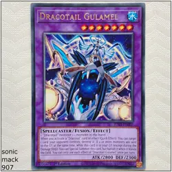 Dracotail Gulamel - JUSH-EN007 - Rare 1st Edition Yugioh - Image 1