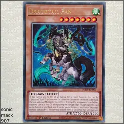 Dracotail Pan - JUSH-EN003 - Rare 1st Edition Yugioh - Image 1