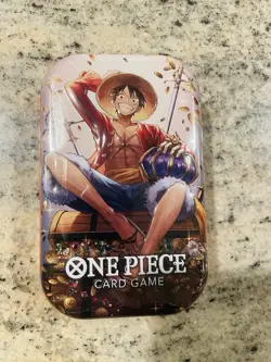 Sealed One Piece Luffy Tin Volume 2 And 2 Op14 Booster Packs - Image 4