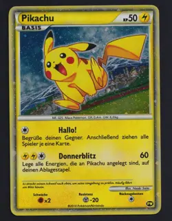 Pokemon TCG Pikachu Worlds Deck English Back German Holo Promo Card Hello - Image 1