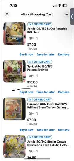 7 Pokemon Card Bundle Reserved - Image 1
