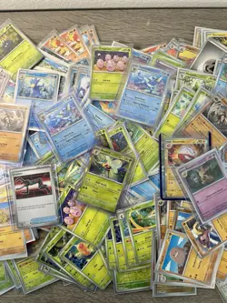 Pokemon 151 Lot 400+ Cards Commons Uncommons Bulk Sleeved NM/Mint TCG - Image 3