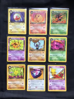 Pokemon Cards: 1st Edition Team Rocket 35 Card Non-Holo Lot - Image 1
