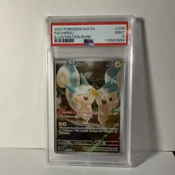 PSA 9 Pachirisu 208/198 Scarlet & Violet Illustration Rare Pokemon Card - Image 1