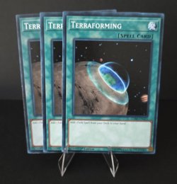Yugioh Spell Terraforming x3 Card Playset Mixed Sets Common NM-LP - Image 1