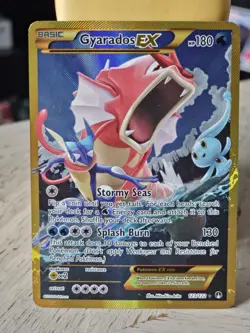 Pokemon TCG BREAKPoint Secret Rare Shiny Gyarados EX 123/122 LP+/NM- - Image 1