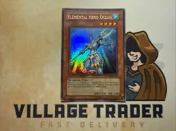 Elemental Hero Ocean - JUMP-EN013 - Ultra Rare - Limited Edition Yugioh LP - Image 1