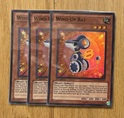 3x Wind-Up Rat ORCS-EN023 Super Rare 1st Edition Lightly Played Yu-Gi-Oh! - Image 1