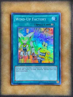 Yugioh Wind-Up Factory GENF-EN054 Super Rare 1st Ed LP - Image 1
