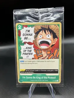 I’m Gonna Be King Of The Pirates!! - P-024 P - SEALED Promo - One Piece TCG - Image 1