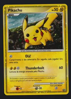 Pokemon TCG Pikachu World Collection 2010 Portuguese Holo Promo Card - Image 1