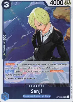 Sanji - OP15-047 - Adventure on Kami's Island - ONE PIECE Card - English - Image 1