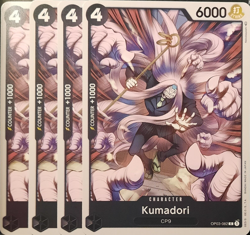 One Piece TCG - 4er Playset - OP03-082 Kumadori C/EN/NM - Image 1