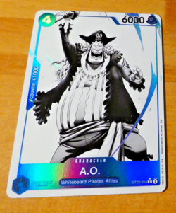 ONE PIECE ENGLISH CARD HOLO GAME CARTE A.O ST22-014 ALT NM - Image 1