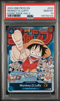 PSA 10 Monkey D. Luffy P-033 One Piece Promos Event Pack Vol.2 ONE PIECE - Image 1