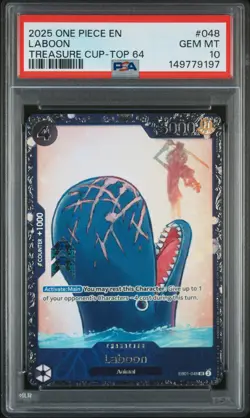 PSA 10 Laboon 048 One Piece Promos Treasure Cup Top 64 ONE PIECE - Image 1