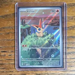 Pokemon Victini SVP 208 Basic Holo Card English TCG Fire Type - Image 1