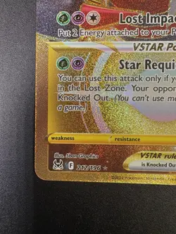 Giratina VStar 212/196 Lost Origin Pokemon Card - Image 5