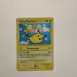 Pokemon Flying Pikachu Secret Rare Holo 113/111 Rising Rivals 40 HP Card - Image 1