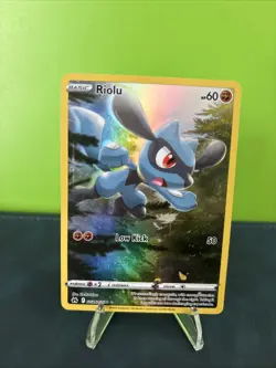 Pokemon TCG Riolu Crown Zenith Galarian Gallery Full Art Holo Card GG26/GG70 - Image 1