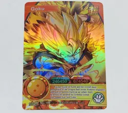 Goku - Dragon Ball Super Trading Card SSR No. 100 Rainbow Holo Foil Tc5 - Image 1