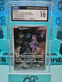 Mewtwo 183 Sv2a: Pokemon Card 151 Holo (Japanese) CGC 10! - Image 2