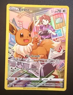 Evee - TG11/TG30 Trainer Gallery Full Art Holo - Brilliant Stars NM Chase Card - Image 1