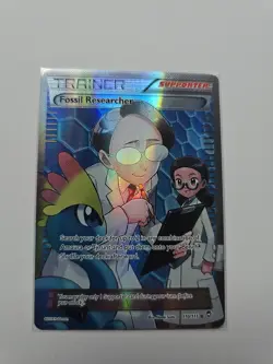 Pokemon Fossil Researcher 110/111 Full Art Ultra Rare Card NM - Image 1