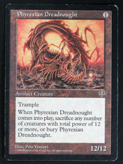 Phyrexian Dreadnought Mirage MTG Card Reserved List Magic the Gathering - Image 1