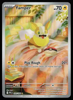 Yamper 099/094 Holo Illustration Rare Phantasmal Flames Pokemon Card - Image 1
