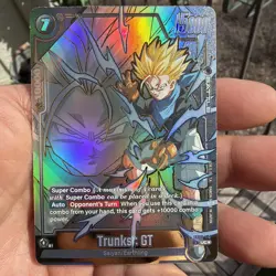 Trunks : GT FB09-110 Alternate Art Dual Evolution Dragon Ball Card English - Image 1