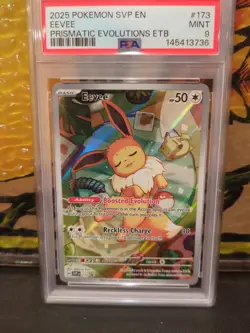 Eevee SVP 173 Prismatic Evolutions Black Star Promo POKEMON CARD - PSA 9 - Image 3