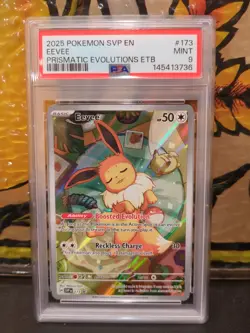 Eevee SVP 173 Prismatic Evolutions Black Star Promo POKEMON CARD - PSA 9 - Image 5