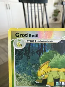 Pokemon TCG Grotle Card 49/130 Reverse Holo Stamped Diamond & Pearl - Image 2