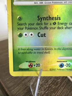 Pokemon TCG Grotle Card 49/130 Reverse Holo Stamped Diamond & Pearl - Image 5