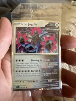 Iron Jugulis Sealed Promo Pokemon Holo Card - Image 1