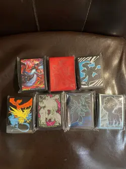 Pokemon TCG ETB Card Sleeves - Lot of 7 Sealed - Image 1