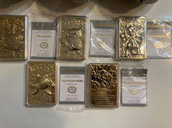 Pokemon 23K Gold Plated Trading Cards 1999 Burger King x5 Pikachu Mewtwo + - Image 2