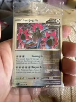 Iron Jugulis Sealed Promo Pokemon Holo Card - Image 1