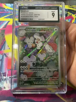 Pokemon TCG Maushold Illustration Rare Card 226/193 SV Paldea Evolved CGC 9 PSA - Image 1