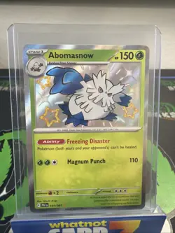 Abomasnow 101/091 Shiny Rare Paldean Fates Pokemon Card NEAR MINT NM - Image 1