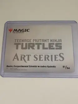 Magic the Gathering TMNT Art Series 51/54 Baxter, Exzzperimental Zzientist - Image 2