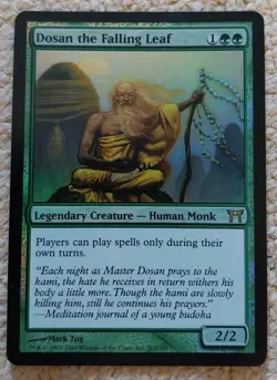 Dosan the Falling Leaf Foil, Champions of Kamigawa, Pack Fresh, Vintage MTG - Image 1