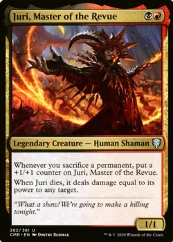 X 1 Juri, Master of the Revue NM-M CMR 282 MTG Magic The Gathering - Image 1