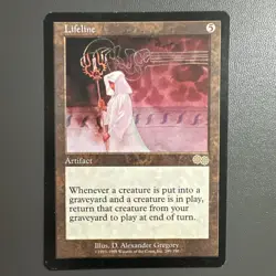 Mtg LIFELINE - Urza's Saga 1998 Vintage Magic LP+/ NM- condition — see pics - Image 1