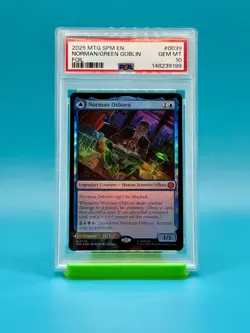 PSA 10 - Magic The Gathering, Spider-Man EN, Norman/Green Goblin, Foil - Image 1