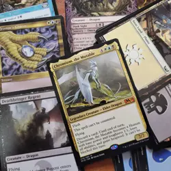 Custom Commander MTG Deck Magic = Esper Shard Mythic Rare DRAGONS DRAKES Tribes - Image 1